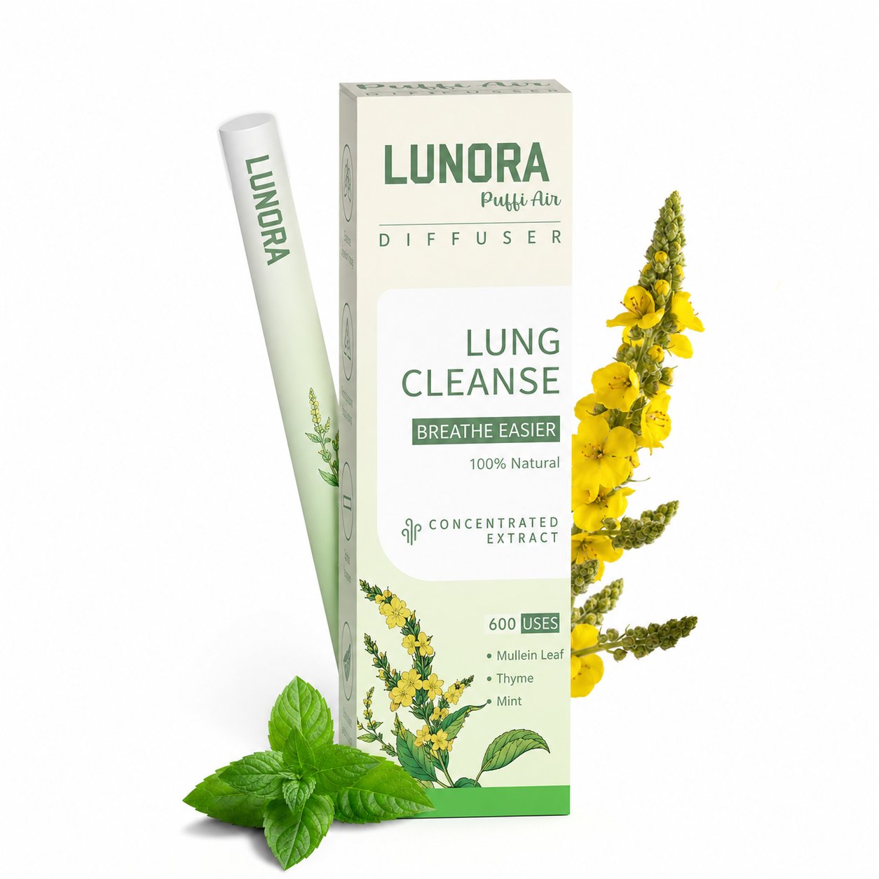 Zero Nicotine Puff Pen – Quit Smoking Naturally (600 Puffs)